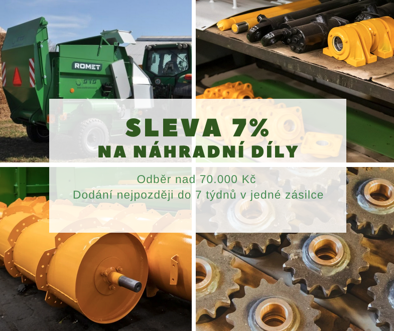 Sleva 7% na náhradní díly